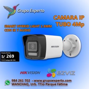 CAMARA IP 4Mp Tipo tubo